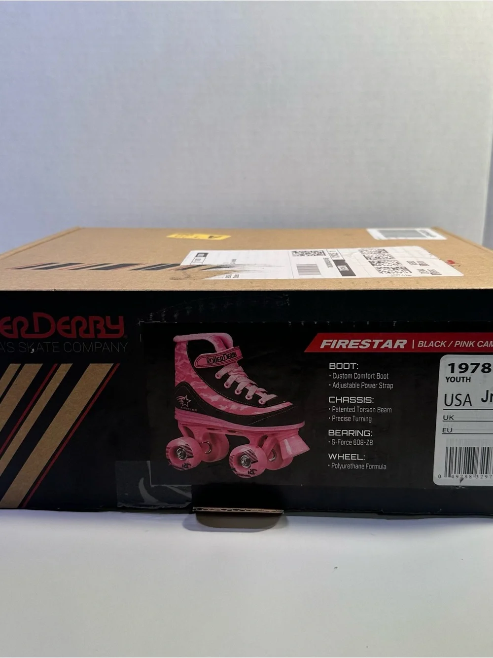 Roller Derby Firestar Kids Roller Skates - Black & Pink